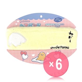 ASUNAROSYA - Sanrio Gudetama Face Wash Headband (x6) (Bulk Box)