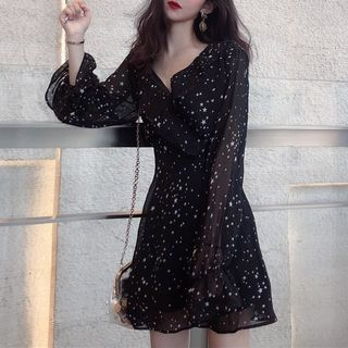 long sleeve star dress