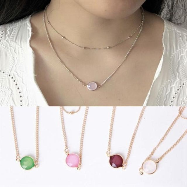 Hansha-Bead Layered Choker Necklace