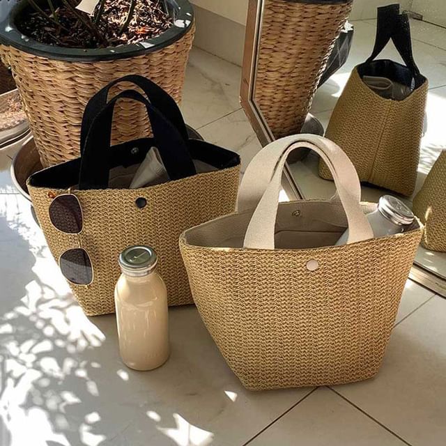Bolso-Straw Tote Bag