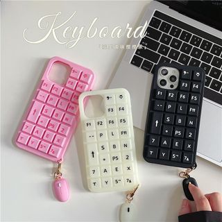 Squishy Keyboard Phone Case - iPhone 13 Pro Max / 13 Pro / 13 / 13 mini /  12 Pro Max / 12 Pro / 12 / 12 mini / 11 Pro Max / 11 Pro / 11 / SE / XS Max 