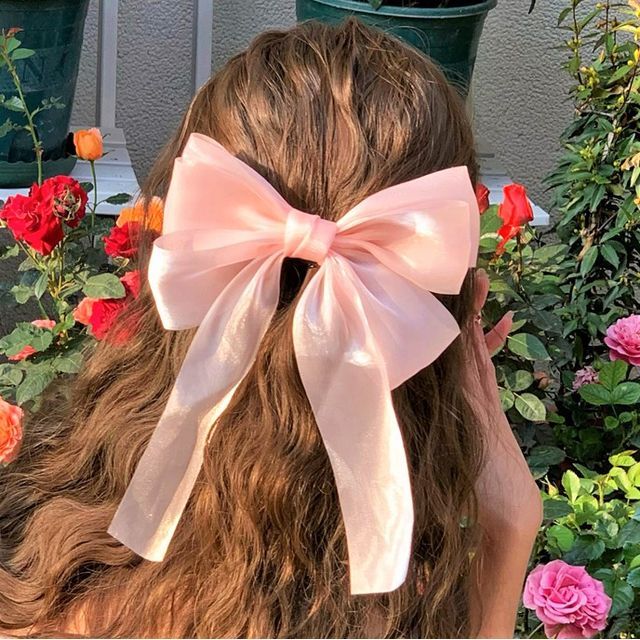 Nozomi Bow Mesh Hair Clip YesStyle