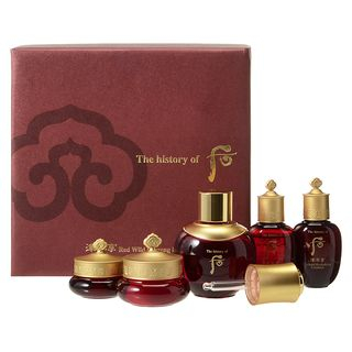 The History of Whoo - Jinyulhyang Red Wild Ginseng Facial Oil Special Set: Oil 30ml + Essential Revitalizing Balancer 20ml + Emulsion 20ml + Eye Cream 4ml + Cream 10ml
