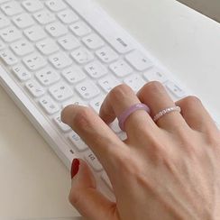 Rouwan - Set: Acrylic Ring + Bead Ring