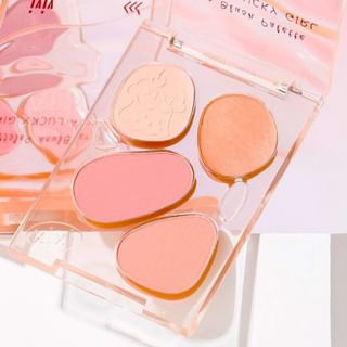 xixi - Floating Clouds Custard Four Color Blush - Pinky