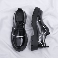Lace-Up Platform Derby Shoes