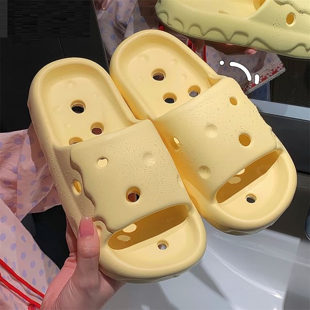 Honkizz-Couple Matching Plain Bathroom Home Slippers