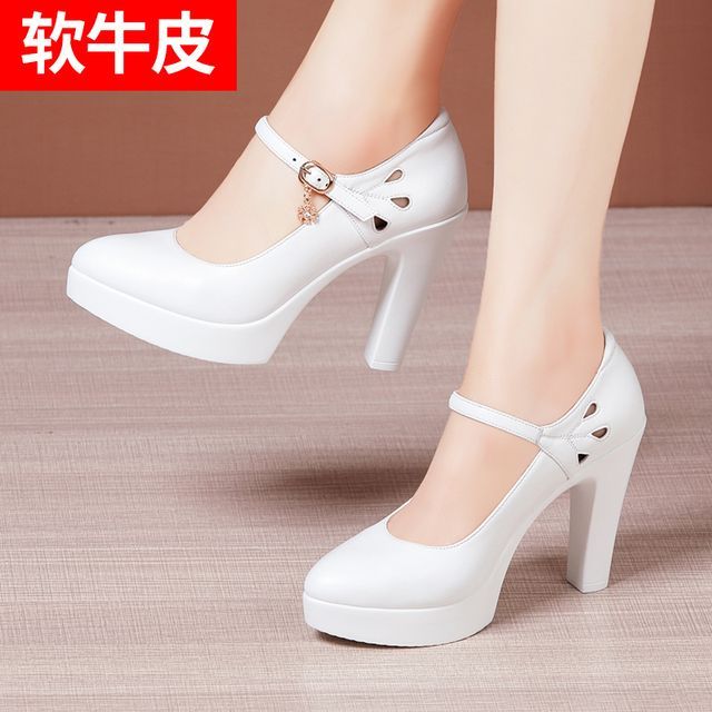 Freesia-Platform Chunky-Heel Mary Jane Pumps