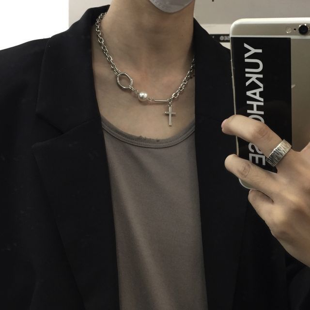 2DAWGS Pearl Cross Necklace YesStyle