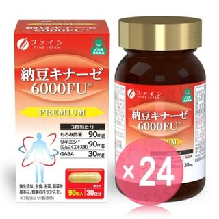 FINE JAPAN - Natto Kinase Premium 6000FU Capsule (x24) (Bulk Box)