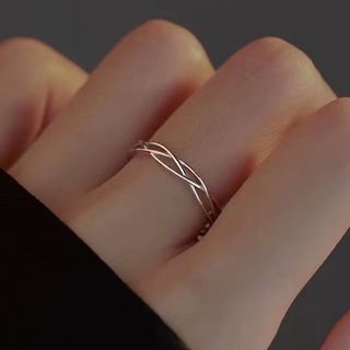Parskletie-Helix Sterling Silver Open Ring