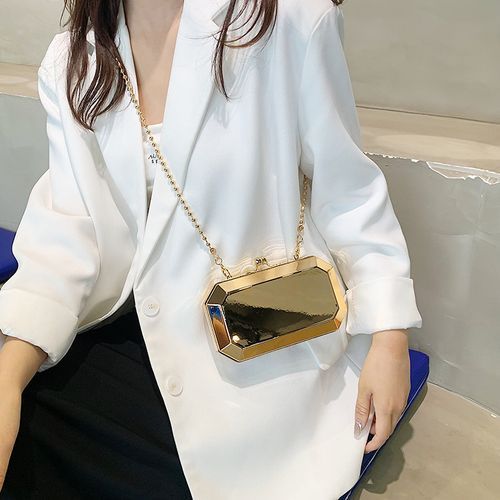 Chain handle best sale geometric crossbody bag