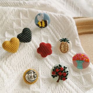 fabric brooch