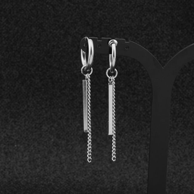 Juanitro Bar Chain Drop Earring / ClipOn Earring YesStyle