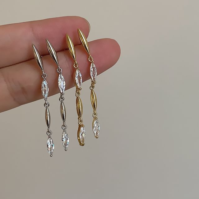 Panda Dama-Rhinestone Drop Earring
