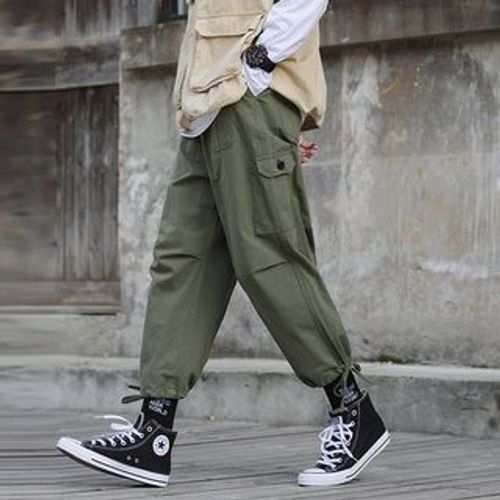 Newise - Cropped Cargo Harem Pants | YesStyle