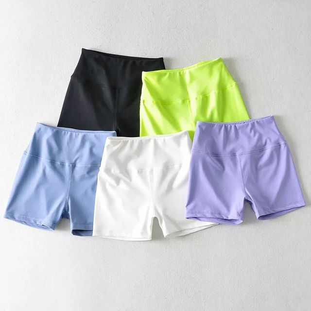 Asiris-Plain Biker Shorts