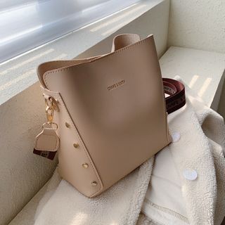 leather crossbody bag with wide strap