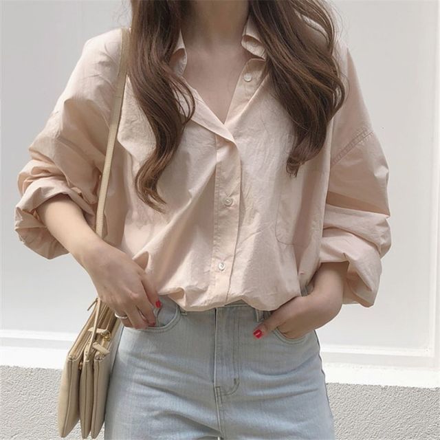 Everose-Plain Shirt