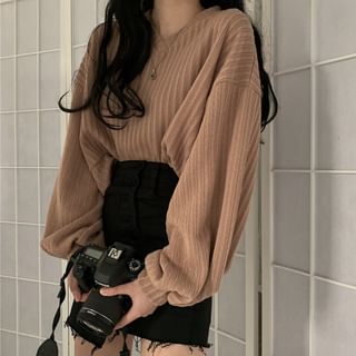 rib knit sweater