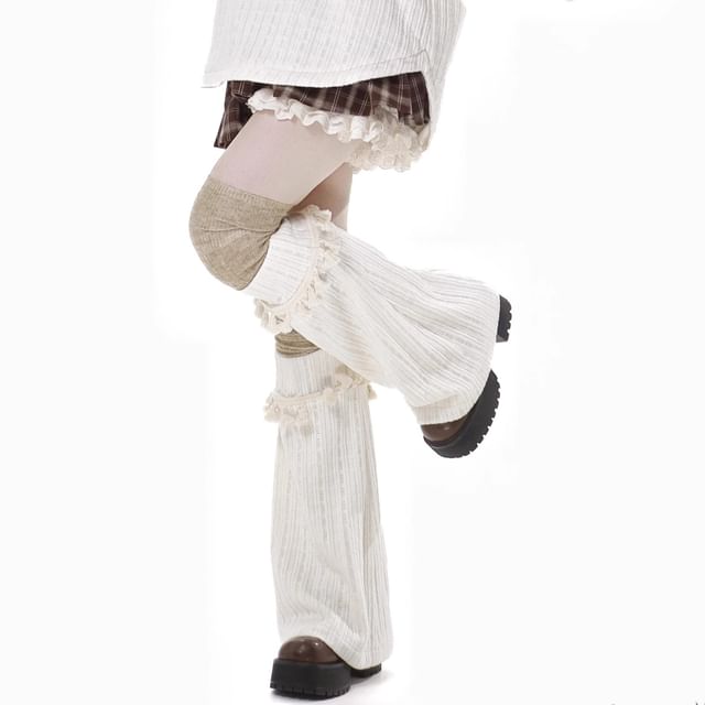 Florimi-Plain Tassel Leg Warmers