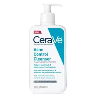 CeraVe - Acne Control Cleanser 2% Salicylic Acid Acne Treatment
