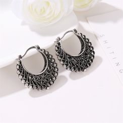 B.muse - Embossed Hoop Earring B.muse - Embossed Hoop Earring