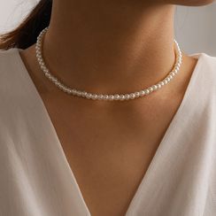 Yongge - Gargantilla de perlas de imitación