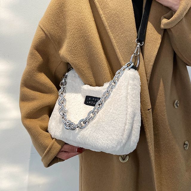 Prada Re-Edition 2000 Shearling Mini Bag