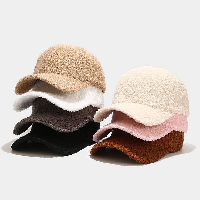 Hatrix-Plain Shearling Baseball Cap