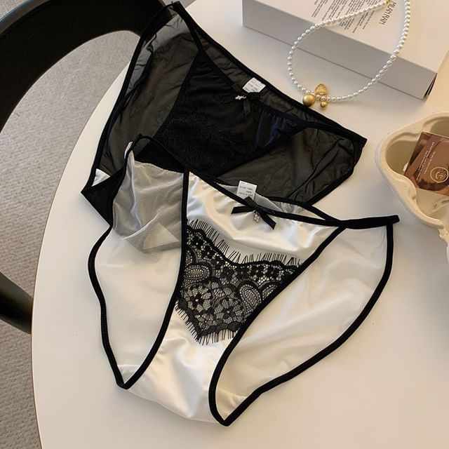 Candyiry-Lace Trim Panties