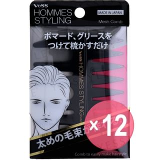 VeSS - HOMMES STYLING Mesh Comb (x12) (Bulk Box)