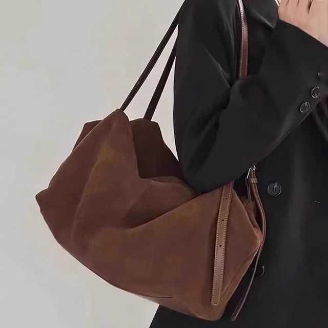 Mulgam-Faux Suede Tote Bag