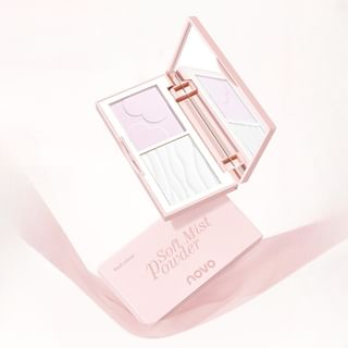 NOVO - Dual-Color Multi-Effect Soft Mist Pressed Powder - 3 Colors