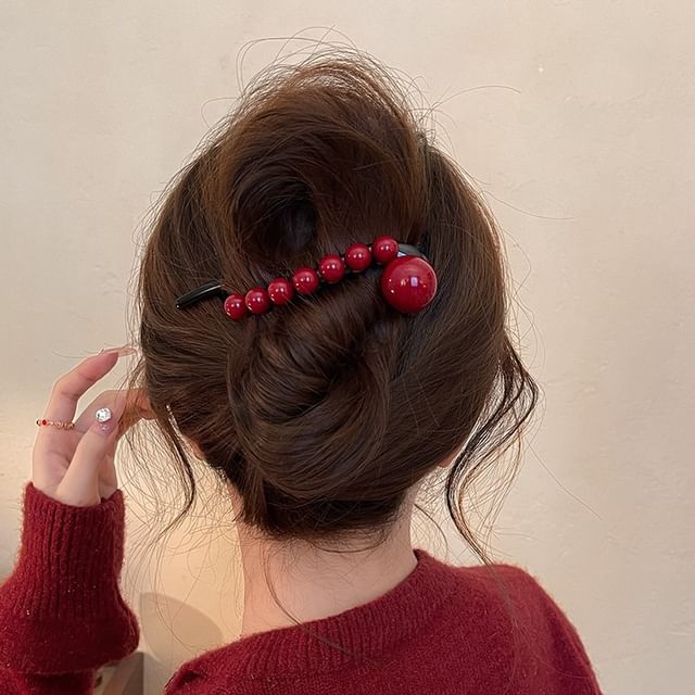 enthice-Beaded Hair Clip