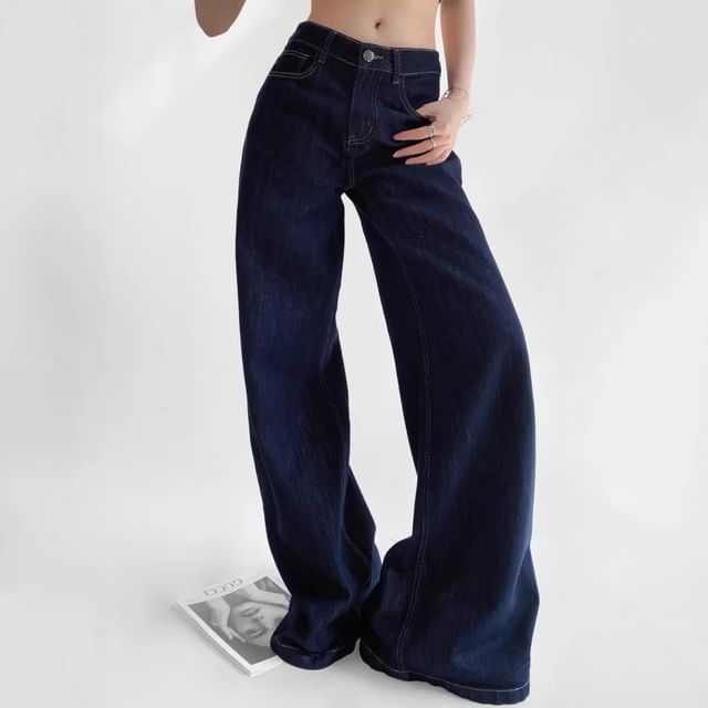 Asiris-Low Rise Wide Leg Jeans
