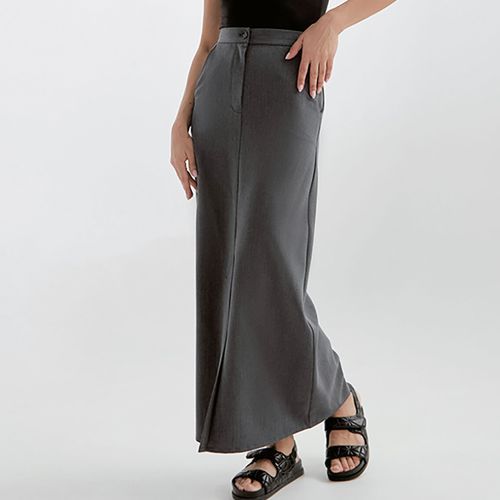 High waisted fitted maxi clearance skirt