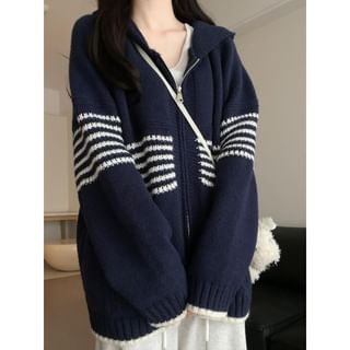 Dreamkura Striped Zip Cardigan Sale