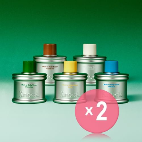 Knock, Melt in Body Toner Mini - 5 Types 2pcs Bundle Set