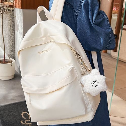 Is That The New Letter Embroidered Backpack With Bag Charm