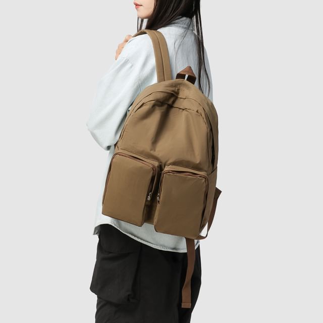 Mulgam-Plain Multi-Pocket Backpack