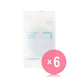 innisfree - No-Sebum Powder Cushion Refill Only - 5 Colors (x6) (Bulk Box)
