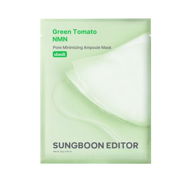 SUNGBOON EDITOR - Green Tomato NMN Pore Minimizing Ampoule Mask