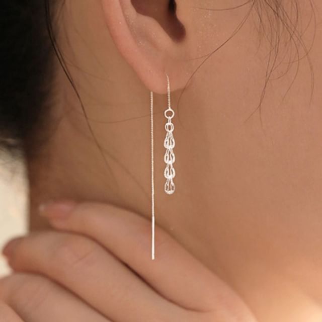 Parskletie-925 Sterling Silver Threader Earring