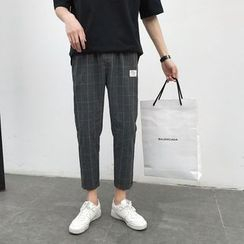DuckleBeam(ダックルビーム) - Plaid Cropped Harem Pants DuckleBeam(ダックルビーム) - Plaid Cropped Harem Pants