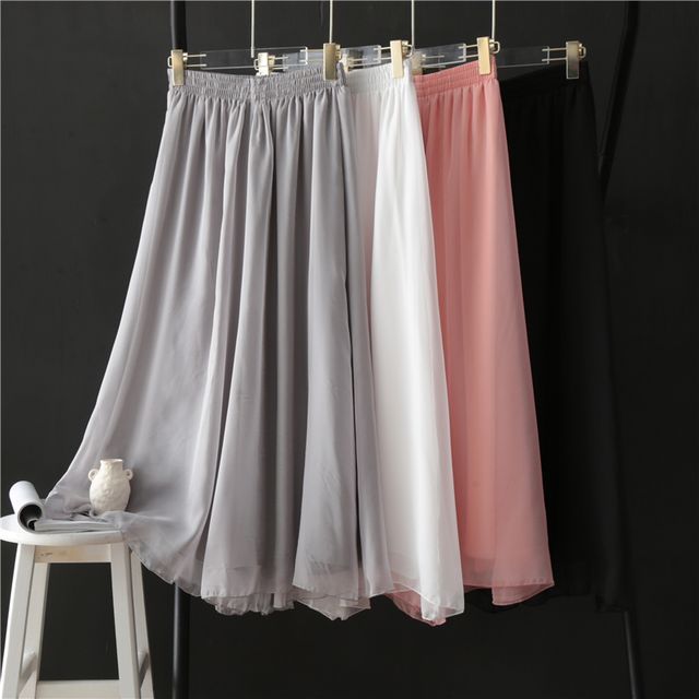 Faiar-Chiffon Wide-Leg Pants