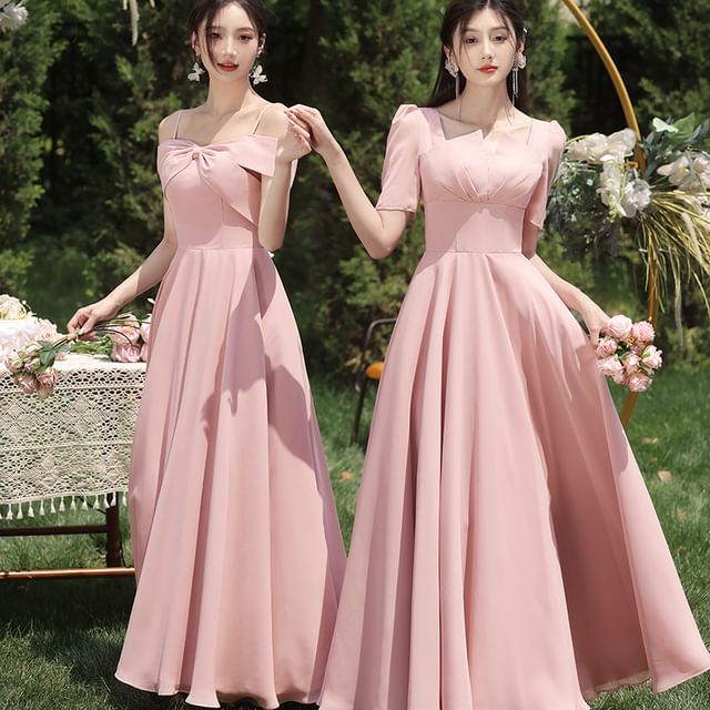 yesstyle bridesmaid dress Plain A-Line Bridesmaid Dress