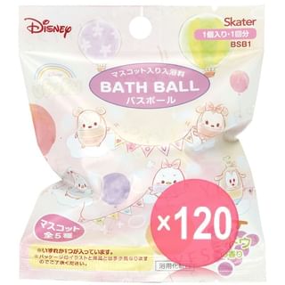 Skater - Disney Bath Ball With Mascot Ufufy Series Grape (x120) (Bulk Box)