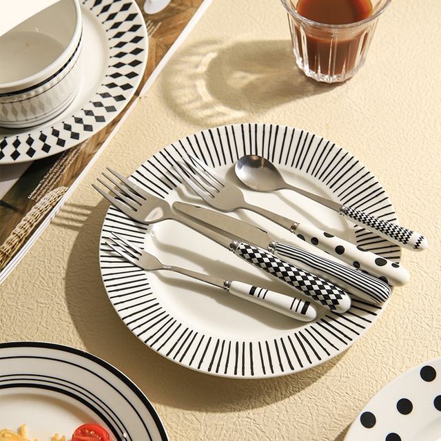 Chrysalis Print Ceramic Plate / Chopsticks / Knife / Fork / Spoon