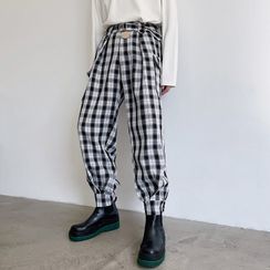 ANCHO - Plaid Harem Pants ANCHO - Plaid Harem Pants